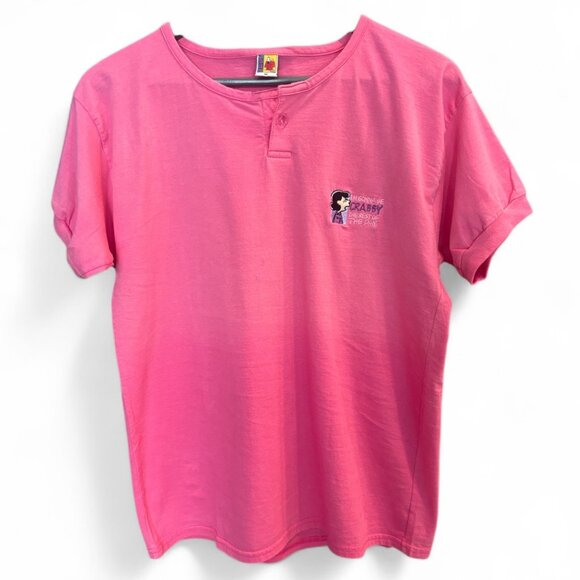 Vintage Peanuts Lucy I'm Gonna Be Crabby Graphic Polo Style T Shirt Size M - Picture 1 of 13